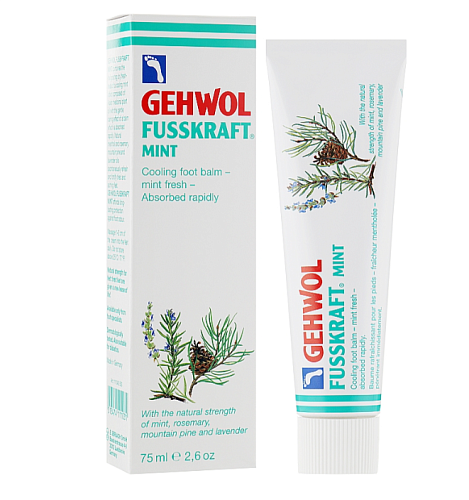 Мятный охлаждающий бальзам для ног - Gehwol (Геволь) Fusskraft Mint